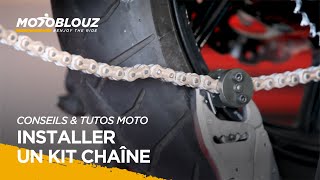 Tuto 13  comment installer un kit chaîne moto [upl. by Baalbeer729]