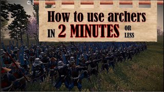 How To Use ARCHERS  A Quick Tactics Guide  Total War Shogun 2 [upl. by Floridia]