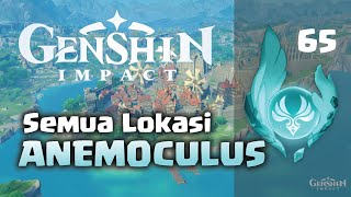 SEMUA LOKASI ANEMOCULUS  Genshin Impact [upl. by Alyek]