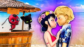 MARINETTE y ADRIEN se van a la PLAYA 🐞 Miraculous Ladybug  Juguetes Fantásticos [upl. by Hinze]