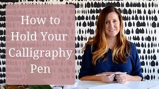 How to Hold Your Calligraphy Pen [upl. by Kalbli]