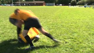 Rugby Drill  Ruck  Straight Clear [upl. by Eitteb]