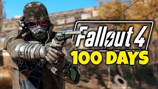 I SPENT 100 Days in Fallout 4 Survival Mode As An NCR Veteran Fallout 4 Movie [upl. by Aekim]