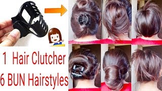 How To Tuck Clutcher ProperlyClutcher Bun HairstylesEveryday HairstylesAlwaysprettyuseful [upl. by Olivie]