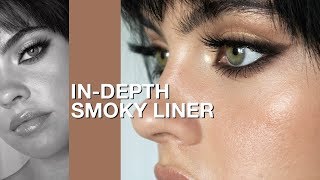 INDEPTH SMOKY EYELINER TUTORIAL 🖤 Julia Adams [upl. by Dominick]