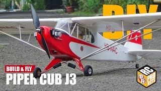 Piper Cub RC Plane Build and Fly [upl. by Kathrine]