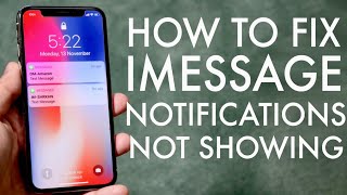 FIX iMessage Notifications Text Alerts Not Showing [upl. by Yenots]