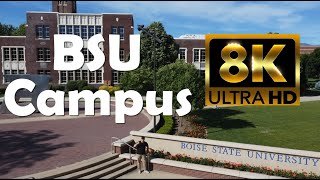 Boise State University  8K Campus Drone Tour [upl. by Nyrmac]