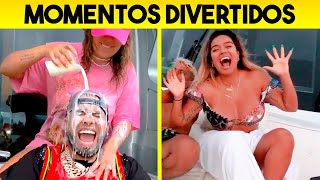 ANUEL AA Y KAROL G  MOMENTOS DIVERTIDOS 2020  Ay Dios Mio [upl. by Woolcott]