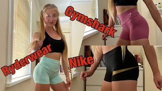 Gymshark Nike Ryderwear GYM SHORTS try on [upl. by Siryt]