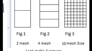 What is mesh size [upl. by Oinesra678]