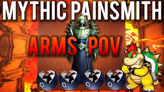 Mythic Painsmith Raznal Arms Warrior PoV [upl. by Kcitrap]