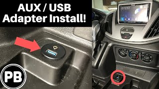 How to install an AUX and USB Input Adapter to an Aftermarket Radio [upl. by Luca]