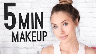 QUICK amp EASY 5 MINUTE MAKEUP TUTORIAL [upl. by Standley]