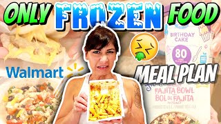 EATING ONLY FROZEN FOOD From WALMART To LOSE WEIGHT  1200 Calorie MEAL PLAN [upl. by Charyl]