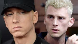 Machine Gun Kelly Reacts To Eminem Diss On Gnat [upl. by Morrell171]