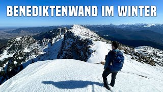 Benediktenwand Spektakuläre Winterwanderung in den Bayerischen Alpen [upl. by Tilford]