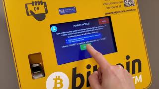 How to Use a Bitcoin ATM to Buy or Send Bitcoin More than 1000  Step by Step Guide [upl. by Malamut]