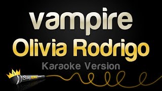 Olivia Rodrigo  vampire Karaoke Version [upl. by Siroved]