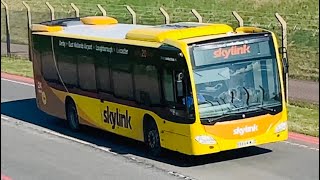 SkyLink Bus 913 From Derby To Leicester Via East Midlands Airport [upl. by Eigna707]