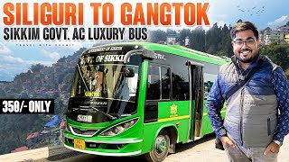 SILIGURI to GANGTOK Bus Journey  Sikkim GOVT LUXURY Bus  Gangtok MG Marg [upl. by Wilie]