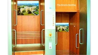 The Abrams Buildings Iconic Open Door Elevators Frankfurt Germany [upl. by Anaiuq756]