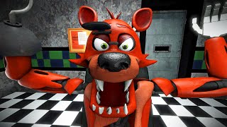 FOXY vs NIGHT GUARD SFM FNAF [upl. by Fitalludba]