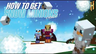 How To Get SNOW MINIONS  Hypixel Skyblock [upl. by Ahseinat785]