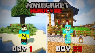 I Survived 100 Days On A SURVIVAL ISLAND in Minecraft HARDCORE Part 1 [upl. by Cates]