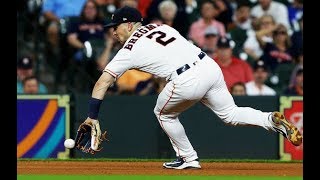 Alex Bregman BACKHAND STOPS  Defensive Highlights 2018 [upl. by Ahcilef]