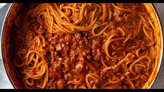 One Pot Pasta Bolognese [upl. by Morven713]