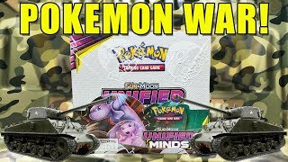 POKEMON UNIFIED MINDS BOOSTER BOX WAR Opening a Unified Minds Booster Box of Pokemon Cards [upl. by Allison216]