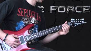 Sepultura  Territory  Metal Guitar Lesson with TABS [upl. by Divd]