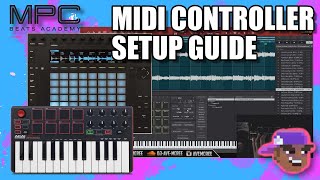 MPC Beats  How To Setup MIDI ControllersAKAI MPK Mini amp Push 2 [upl. by Pall]