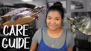 RED EARED SLIDER AND PAINTED TURTLE CARE GUIDE [upl. by Aeiram]