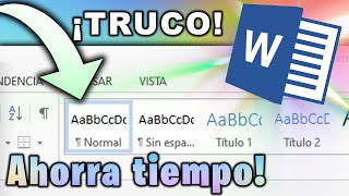 Ahorra mucho tiempo en Word con este truco ¿Como hacer trabajo universitario en Word [upl. by Valorie]