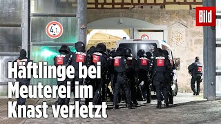 Gefängnismeuterei Polizei stürmt Knast in Thüringen  JVA Untermaßfeld [upl. by Eleni]