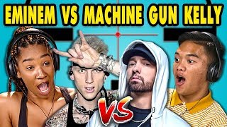 Teens React to EminemMachine Gun Kelly Diss Tracks [upl. by Standing975]