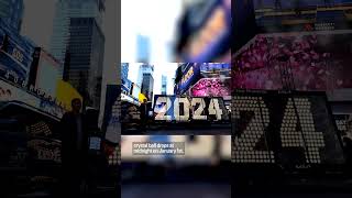 2024 numerals arrive in Times Square [upl. by Ecirahc823]