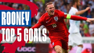 Wayne Rooneys Best Goals  Unstoppable Volley Against Russia  Top 5  England [upl. by Zeta]