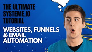 The Ultimate SystemeIO Tutorial Websites Funnels amp Email Automation [upl. by Mellette]