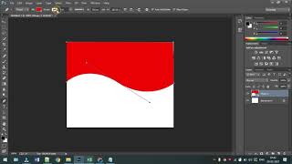 How to Draw Curved Line in Photoshop cc  Curved line pen tool  hindi tutorial [upl. by Suivat410]