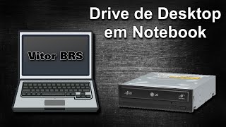 Como usar Drive de CDDVD Sata de Desktop em Notebook [upl. by Edie]