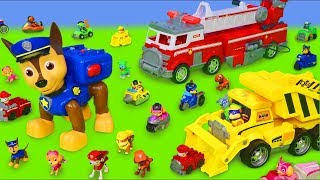 Psi Patrol zabawki  Chase cięzarówka strażak Marshall  Paw Patrol Toys [upl. by Guildroy449]