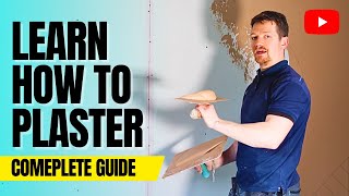 Plastering A Wall For Beginners  FULL PROCESS FROM START TO FINISH [upl. by Myrlene]