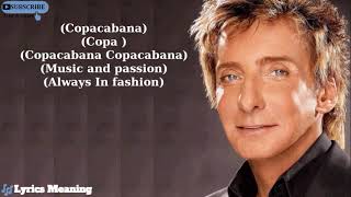 Barry Manilow  Copacabana At The Copa  Lyrics Meaning [upl. by Ettesil]