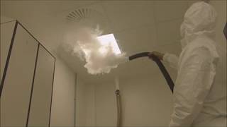 Airflow smoke visualisation test  ProCleanroom [upl. by Assirak]