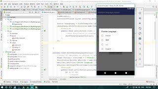 How to make our app to support multiple languages  Android Studio  Java [upl. by Eednim]