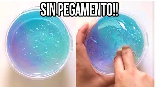 HAZ SLIME CON 1 INGREDIENTE💦 Probando Recetas SIN Pegamento [upl. by Odysseus]