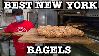 Best NYC BAGEL amp How to make HandRolled Bagels [upl. by Hanschen633]